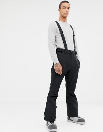 Protest Oweny Snow Pants In Black - Black