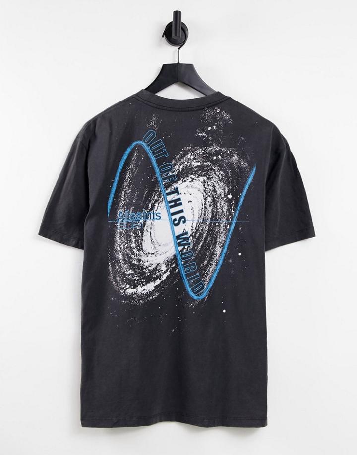 Allsaints Intergala T-shirt In Black