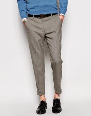 Asos Skinny Fit Smart Cropped Pant - Gray