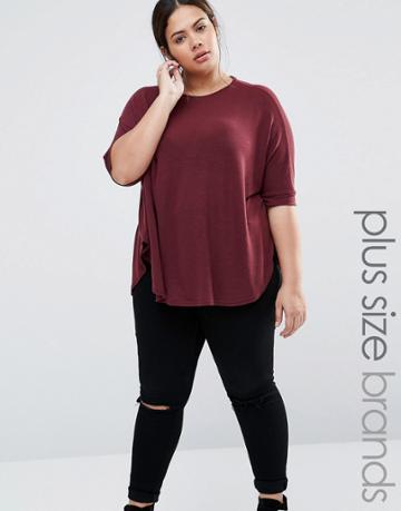 Nvme 3/4 Sleeve Blouse - Red