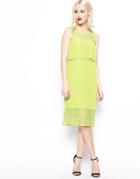 Asos Lace Panel Midi Dress
