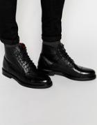 Ted Baker Musken Lace Up Boots - Black