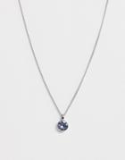 Dyrberg Kern Necklace With Light Sapphire Pendant-blue