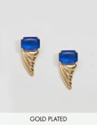 Gogo Philip Gold Plated Stone Earrings - Gold
