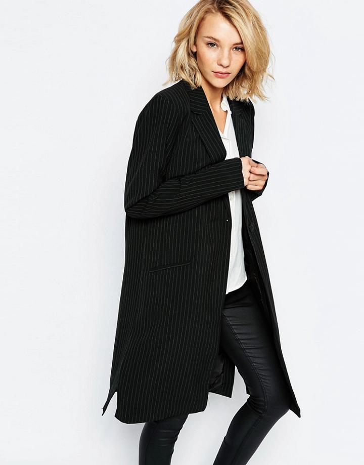 Vila Longline Tailored Blazer - Black