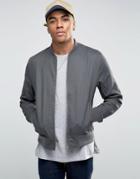 New Look Cotton Bomber In Gray - Gray