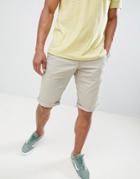 Esprit Slim Fit Chino Shorts In Beige - Beige