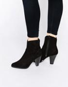 New Look Pointed Toe Heeled Ankle Boot - Black