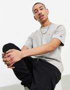 Champion Small Logo T-shirt In Gray-grey