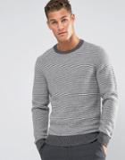 Tommy Hilfiger Sweater With Fine Stripe In Gray - Gray