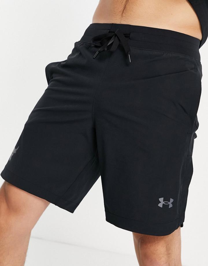 Under Armour Project Rock Snap Shorts In Black