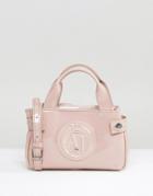 Armani Jeans Patent Mini Bag In Blush - Beige