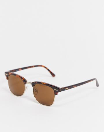 Monkey Monkey Retro Style Sunglasses-gold