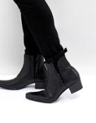 Jeffery West Murphy Chelsea Boots In Black Leather - Black