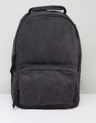 New Look Backpack In Washed Black - Black