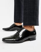Ted Baker Sharney Oxford Shoes In Black Patent - Black
