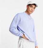 Vai21 Ribbed Sweatshirt In Ice Blue-blues