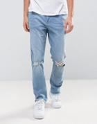 Brooklyn Supply Co 90s Skater Slim Vintage Jeans - Blue