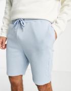 Closure Printed Logo Shorts In Light Blue-blues