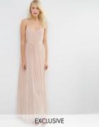 Needle & Thread Giselle Ballet Maxi Dress - Rose Beige