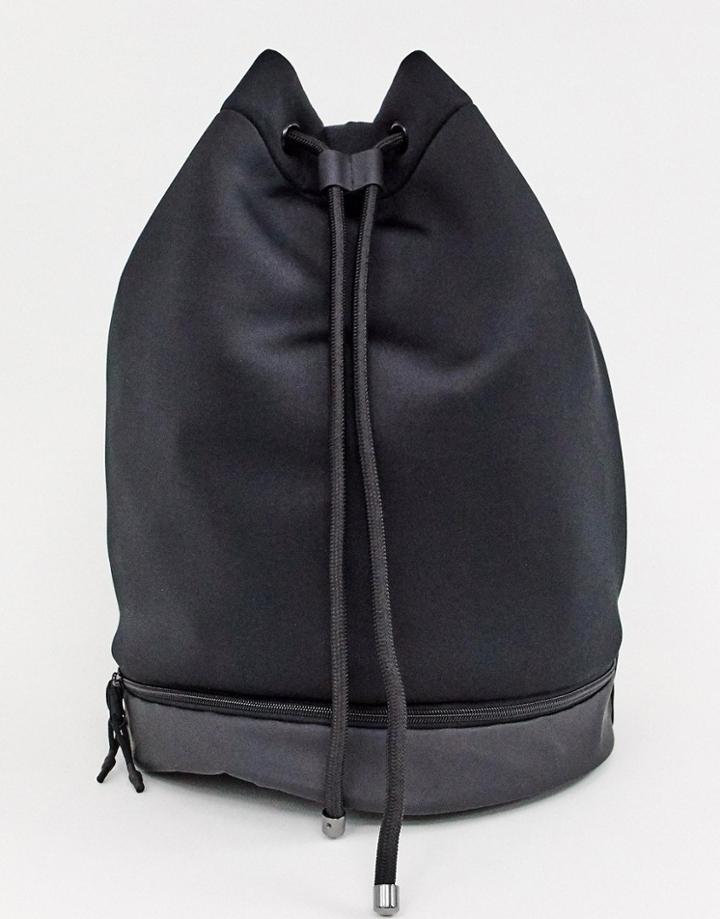 Asos 4505 Duffle Kit Bag In Scuba Fabric - Black