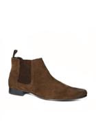 Asos Chelsea Boots In Suede - Brown