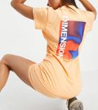 Asyou Cinched Waist T-shirt With Dimensions Graphic In Apricot - Part Of A Set-orange