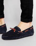 Ted Baker Muddi Suede Tassel Loafers - Blue