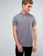 Tommy Hilfiger Polo Shirt With Flag Logo In Slim Fit Gray - Gray