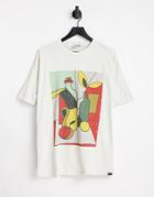Vintage Supply T-shirt In White With Abstract Bottle Print
