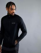 Nicce London Sport Windbreaker Jacket In Black - Black