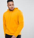 Asos Design Plus Hoodie In Yellow With Stretch - Yellow