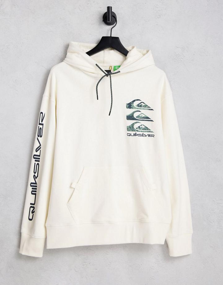 Quiksilver Triple Stacks Hoodie In Cream-white