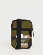 Adidas Originals Flight Bag In Camo - Green
