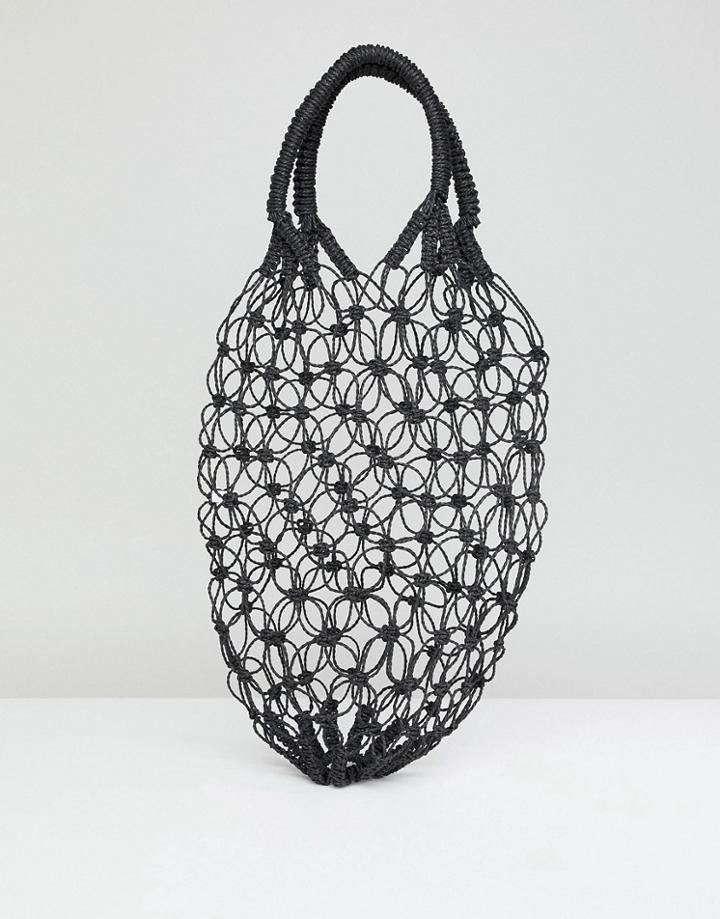 Chateau Market Tote In Black - Black