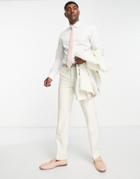Harry Brown Wedding Wool Blend Slim Fit Tweed Suit Pant-neutral
