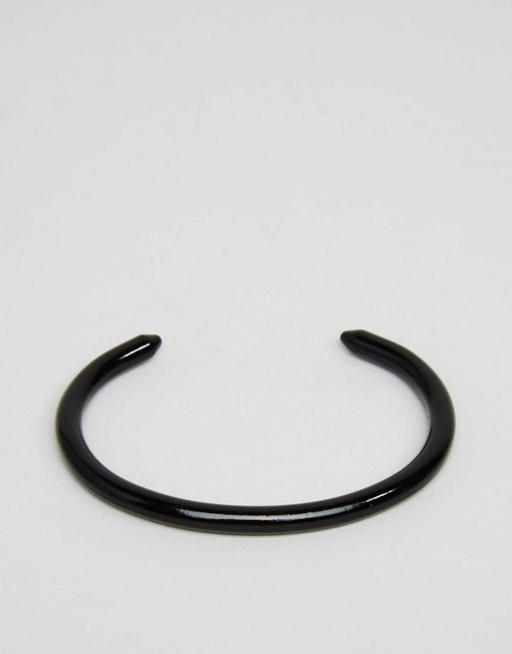 Asos Bangle With Pointed Ends - Black