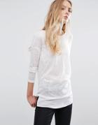 Blend She Safira Slub Sweater - White