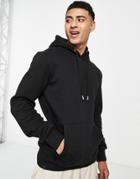 Le Breve Overhead Hoodie In Black