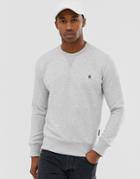 French Connection Basic Logo Crew Neck Sweater-gray
