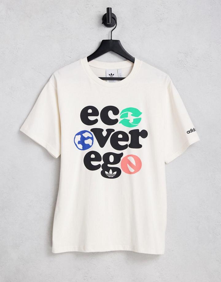 Adidas Originals Graphics Eco Over Ego T-shirt In Non Dye-neutral