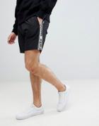 Sweet Sktbs Short With Side Taping In Black - Black