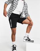 Jack & Jones Intelligence Sweat Shorts With Logo In Black