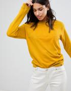 Blend She Loud Sweat Imprinted Sweater - Yellow
