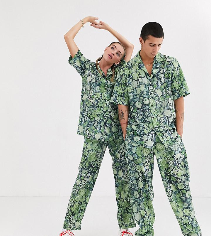Reclaimed Vintage Unisex Floral Pants Two-piece