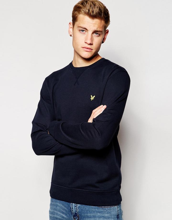 Lyle & Scott Vintage Sweatshirt With Crew Neck - Navy