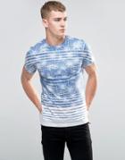 Threadbare Jungle Lines T-shirt - Blue
