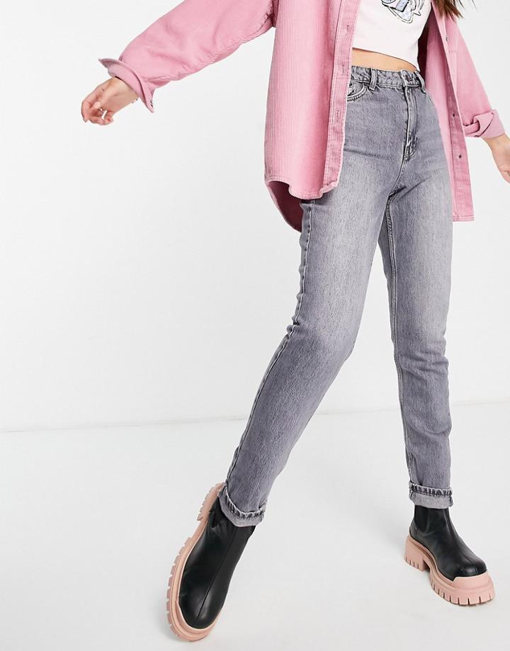 Topshop Mom Jean In Gray