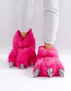 Loungeable Monster Claw Slipper - Pink