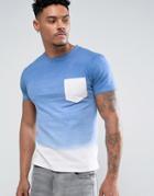 Soul Star Tie Dye Pocket T-shirt - Blue